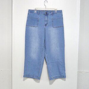 ENERGIE WIDE LEG CROPPED JEANS SIZE 17 JUNIORS